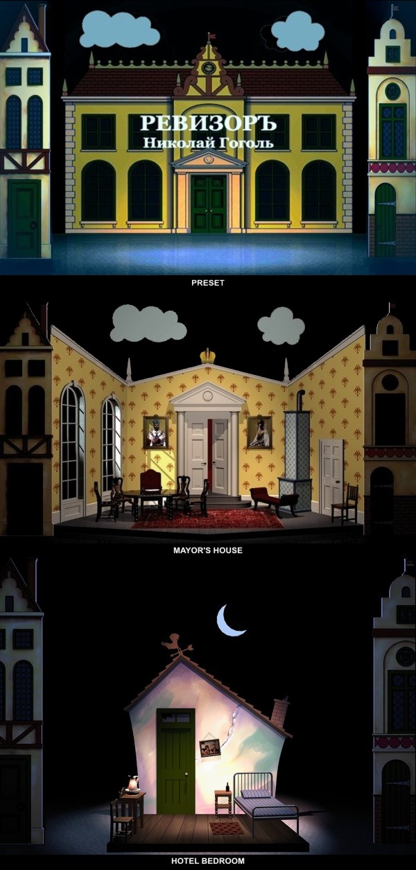 Government Inspector (set designs)